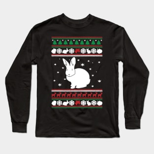 Bunny Ugly Christmas Model Long Sleeve T-Shirt